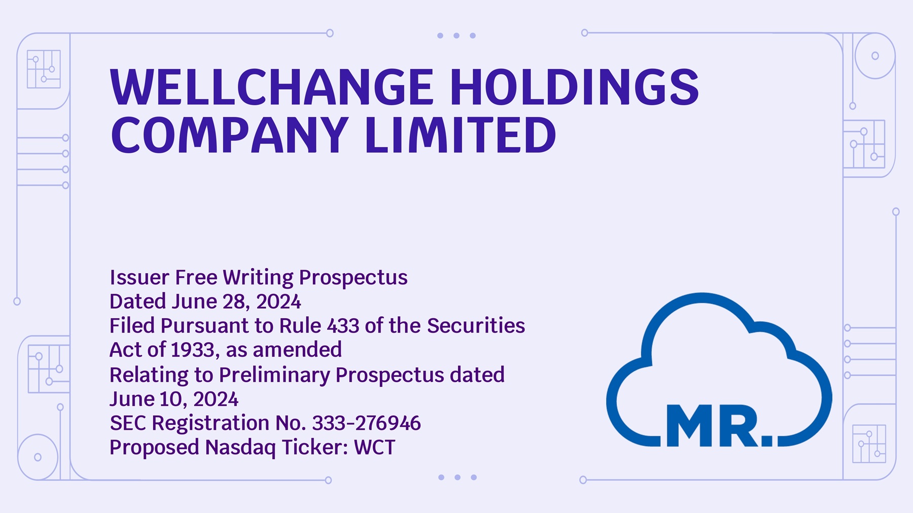 FWP - Wellchange Holdings Co Ltd - WCT / 1990251 - 2024-06-28